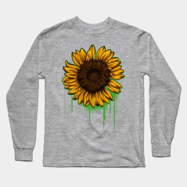 Sunflower Long Sleeve T-Shirt by Timwould